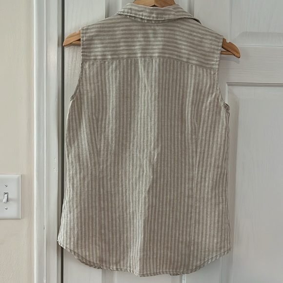 VINTAGE COUNTRY CLUB// Liz Claiborne Lizsport Linen Tank - Picture 4 of 4